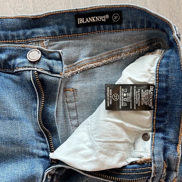 BLANKNYC Distressed Denim Skirt Size 27 - Picture 3 of 6